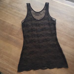 Chocolate Lace Top - Express
